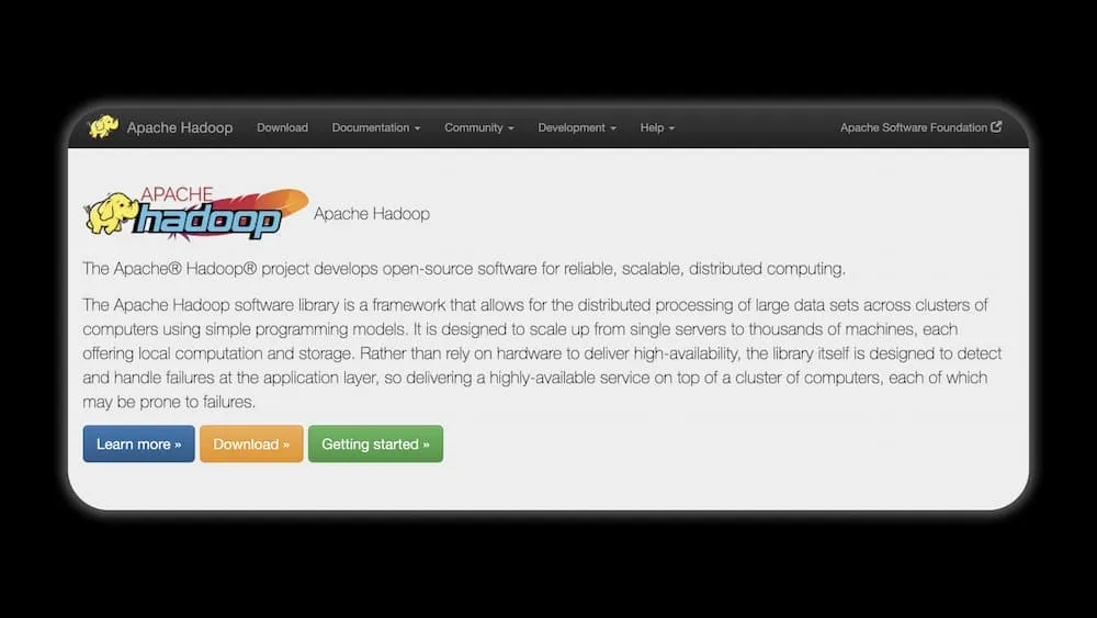 Apache Hadoop の公式サイト